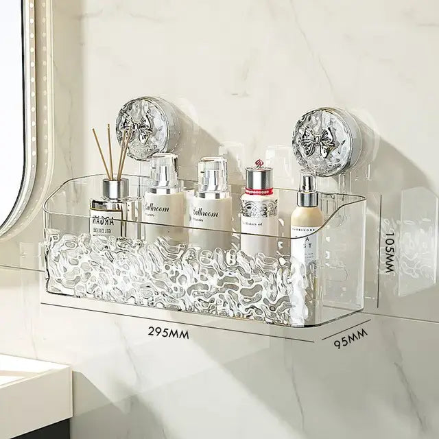Suction Cup Shower Shelf, Shower Caddy, Bathroom Rack, Shower Organizer Shelf