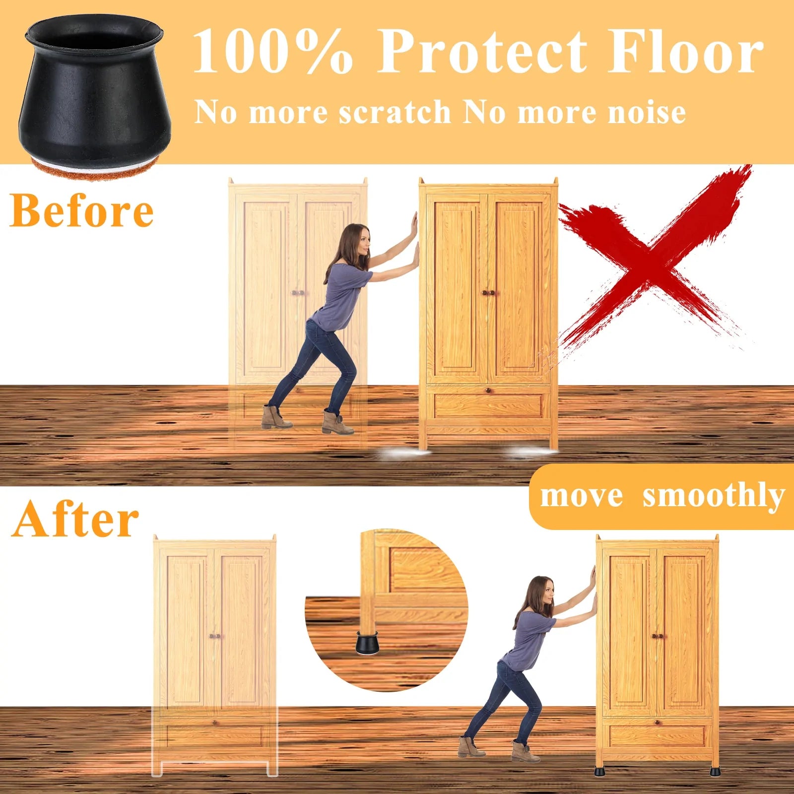Silicone Furniture Leg Protector