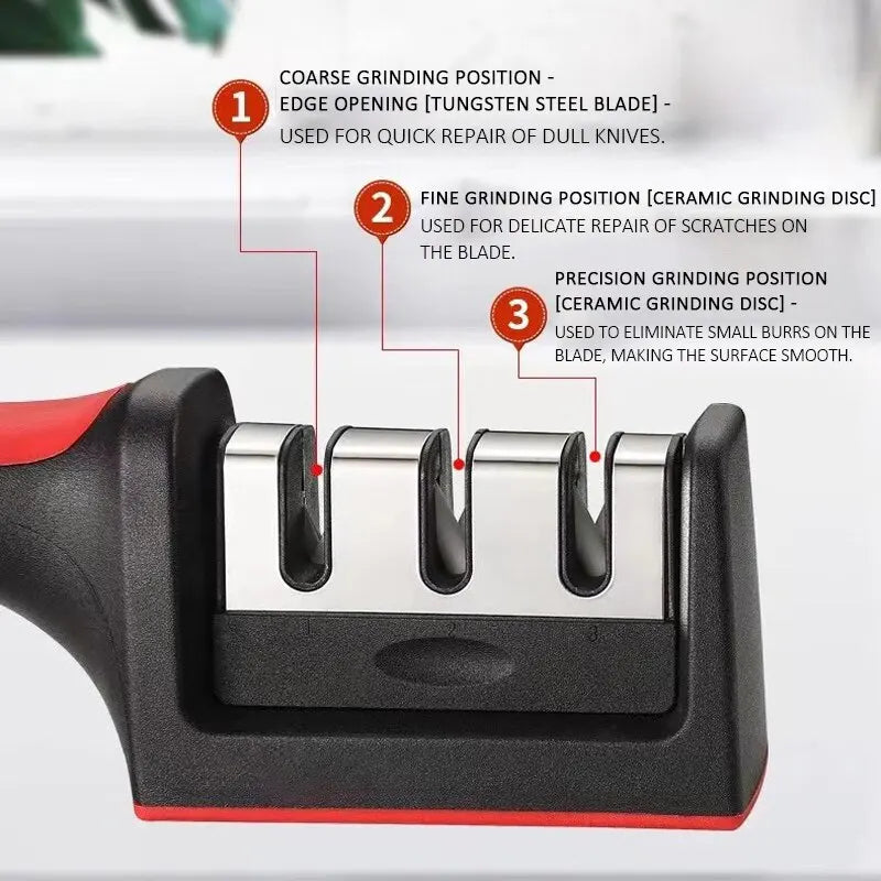 3-Segment Knife Sharpener