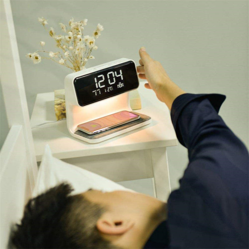 Bedside 3 In 1 LCD screen Alarm Clock