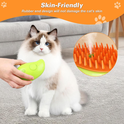 Cat Steam Brush Steamy Dog Brush 3 in 1 Electric Spray Cat Hair Brushes
