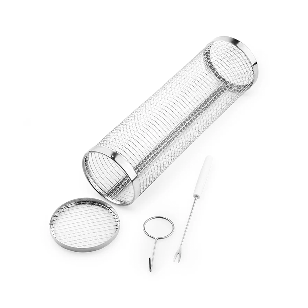 Stainless Steel BBQ Grill Basket for Outdoor Cooking