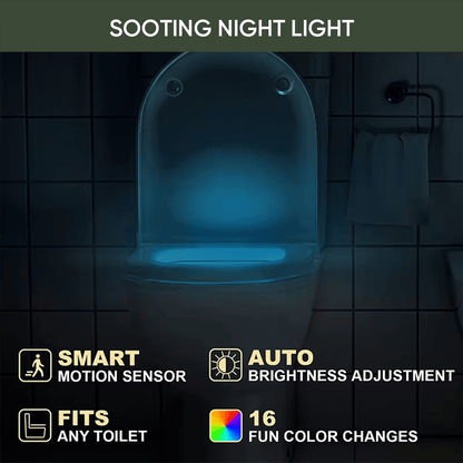 Motion Sensor Toilet Seat Night Light