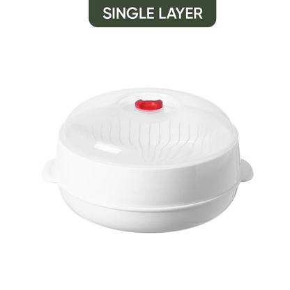 Multi-Layer Microwave Steamer with Lid