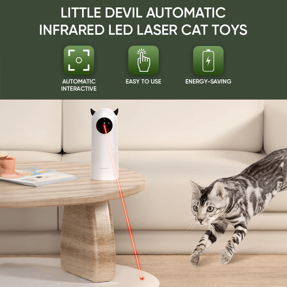 Automatic Cat Toys Interactive Smart Teasing Pet LED Laser Indoor Cat Toy