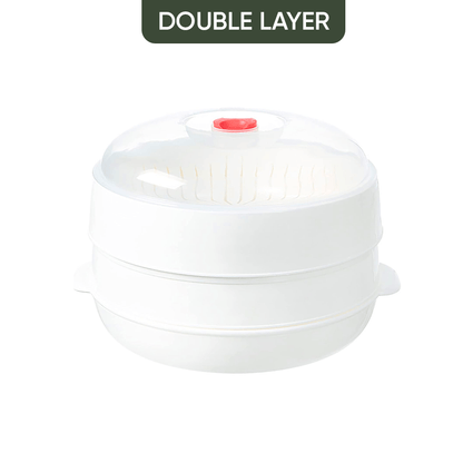 Multi-Layer Microwave Steamer with Lid