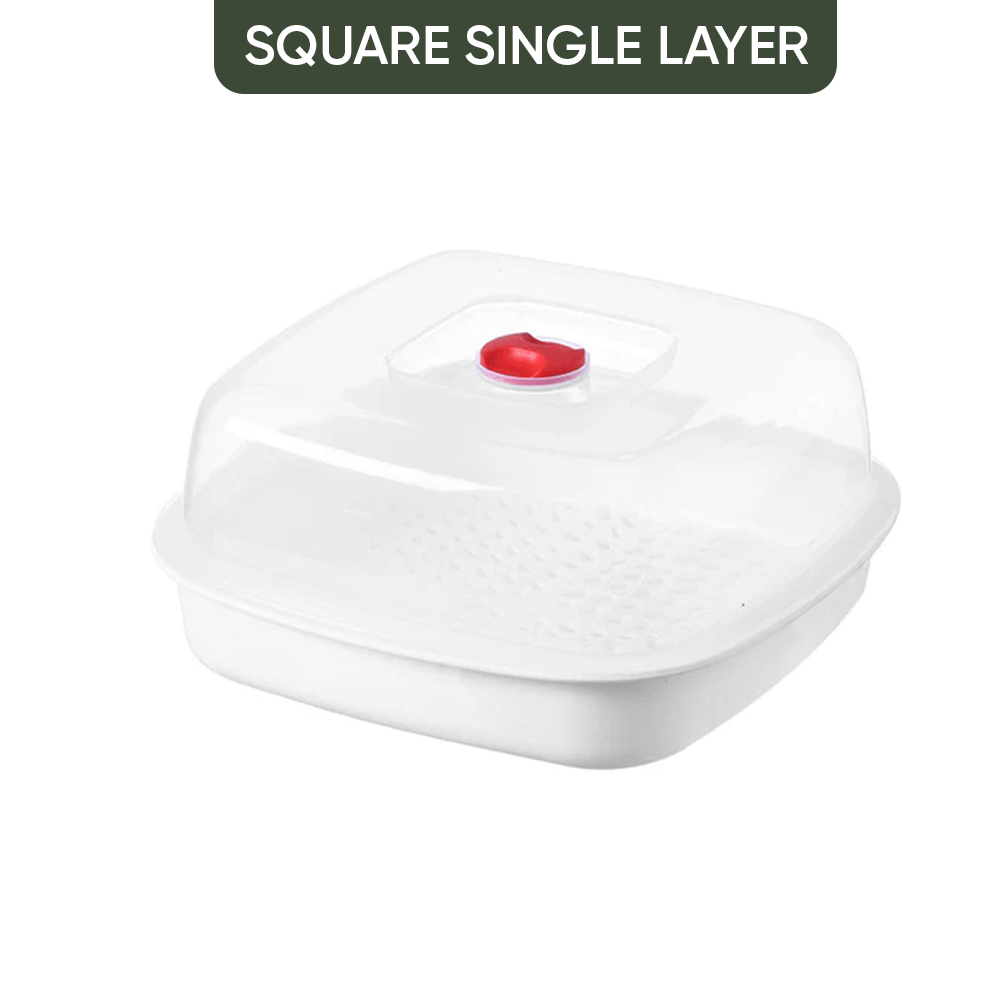 Multi-Layer Microwave Steamer with Lid