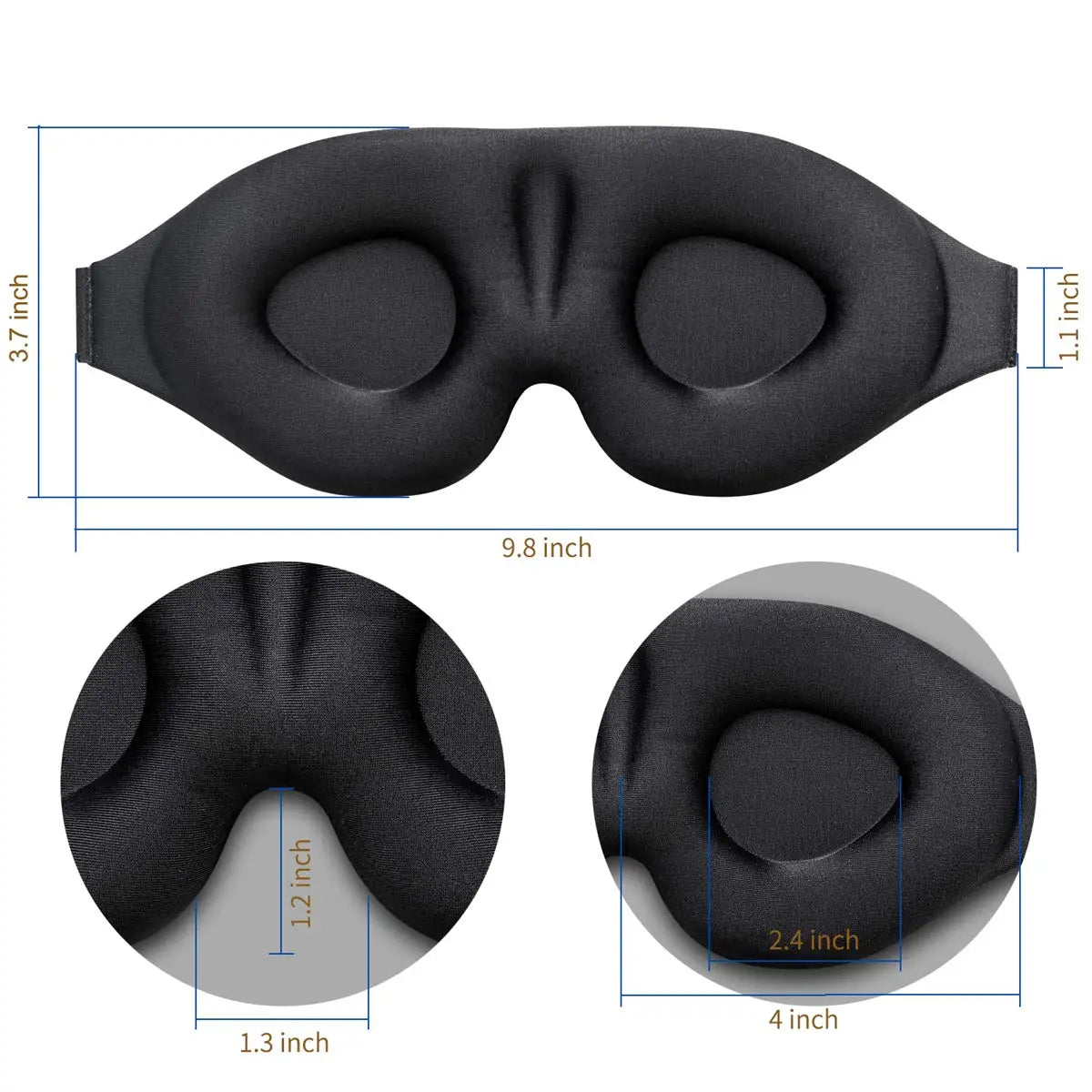 3D Contoured Sleeping Mask