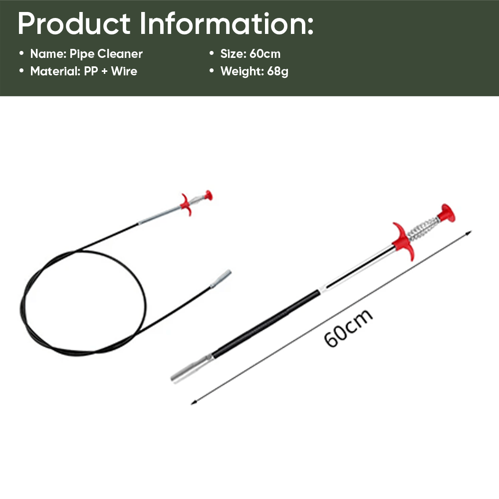 60cm Spring Pipe Dredging Tools, Drain Snake