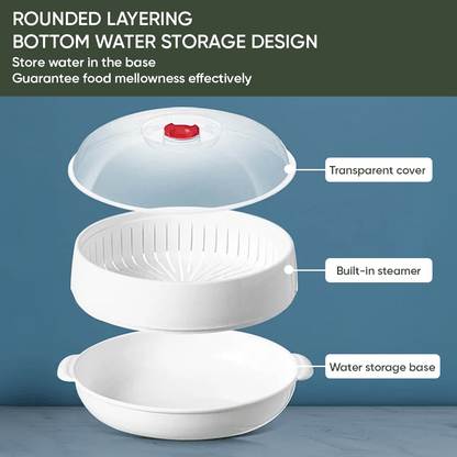 Multi-Layer Microwave Steamer with Lid