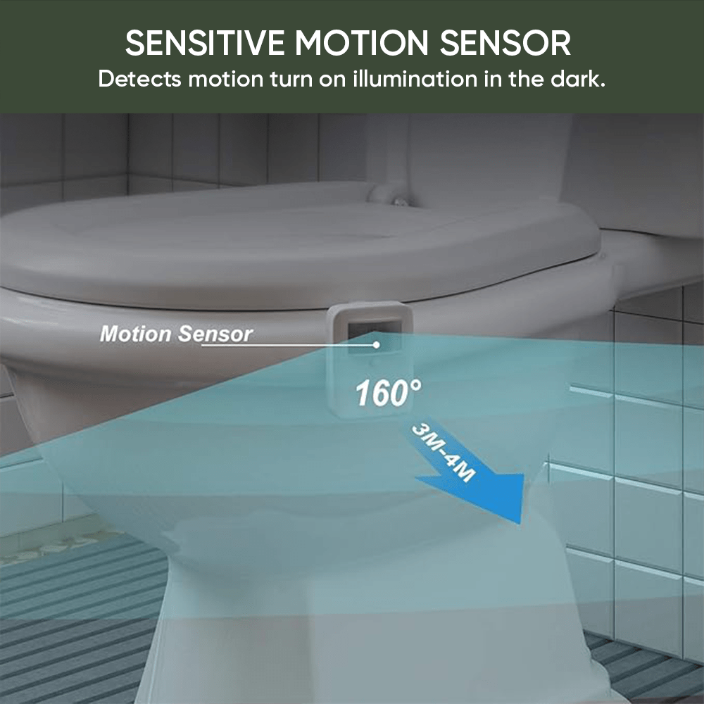 Motion Sensor Toilet Seat Night Light