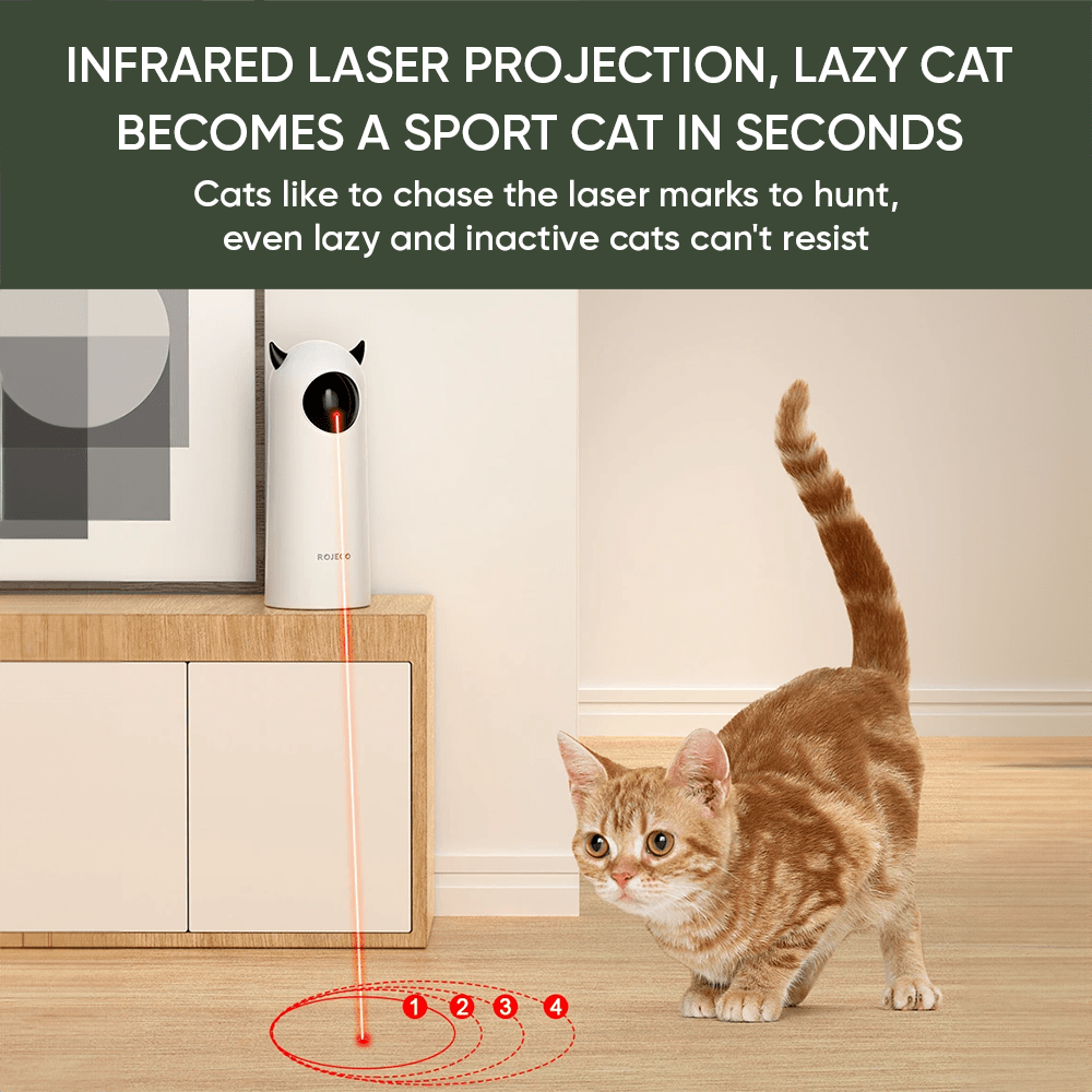 Automatic Cat Toys Interactive Smart Teasing Pet LED Laser Indoor Cat Toy