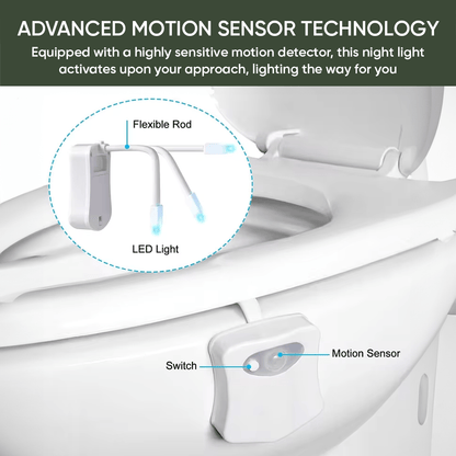 Motion Sensor Toilet Seat Night Light