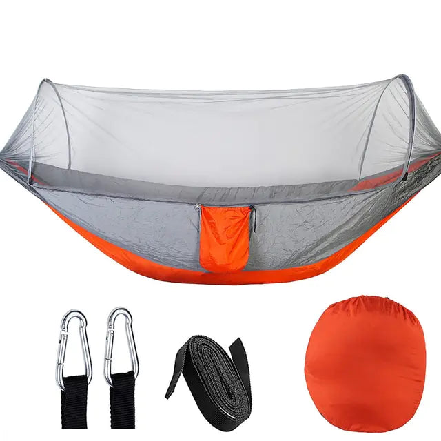 Automatic Quick-Opening Mosquito Net