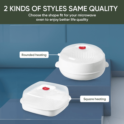 Multi-Layer Microwave Steamer with Lid