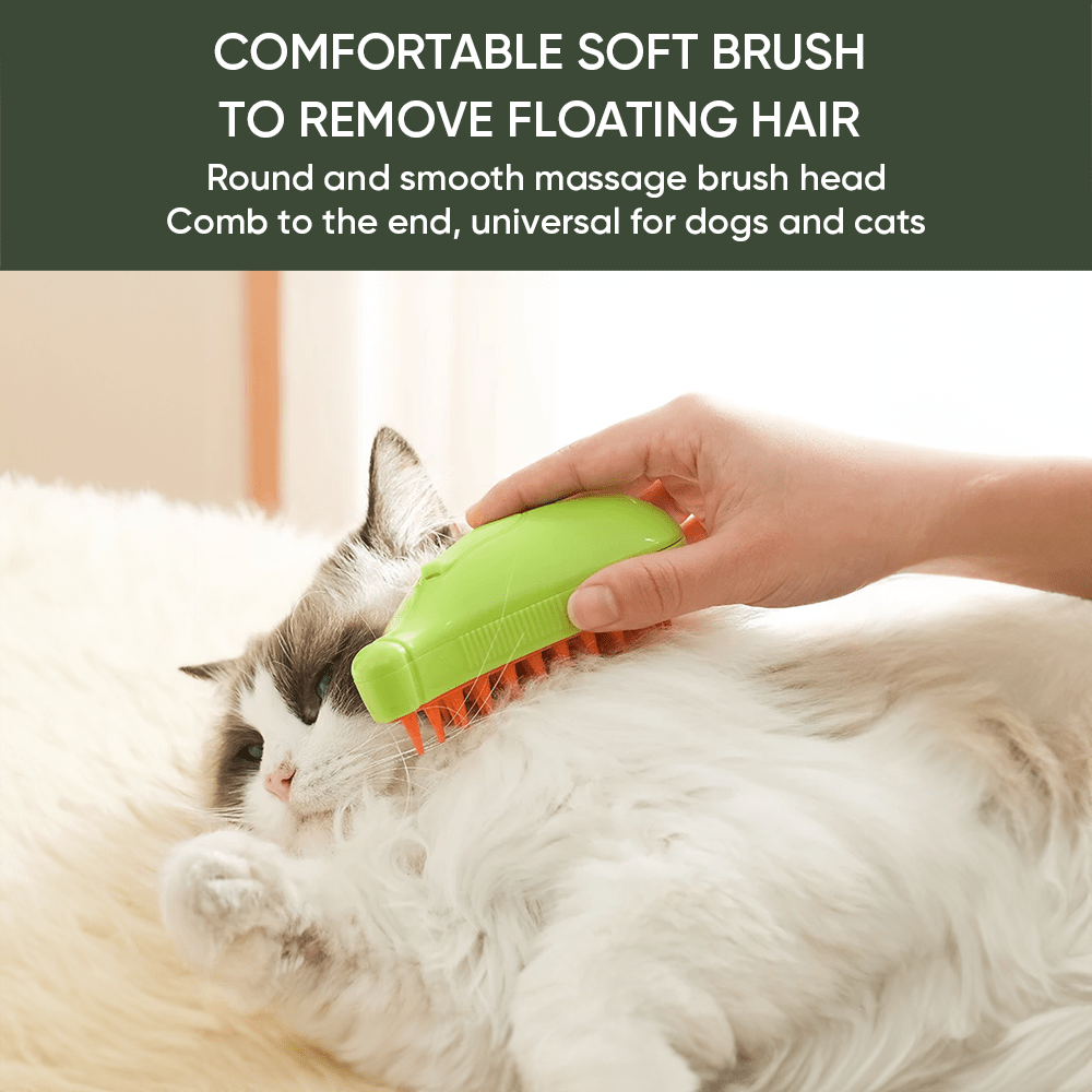 Cat Steam Brush Steamy Dog Brush 3 in 1 Electric Spray Cat Hair Brushes