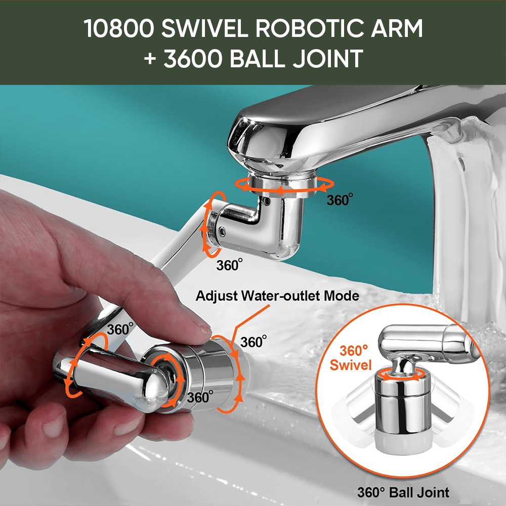 Universal Rotation Faucet Extender