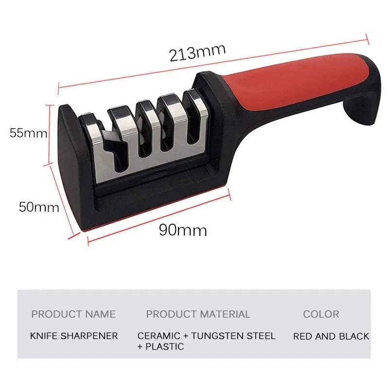 3-Segment Type Knife Sharpener