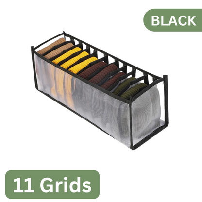 7-Grid Foldable Drawer Organizer for Dorm Closet