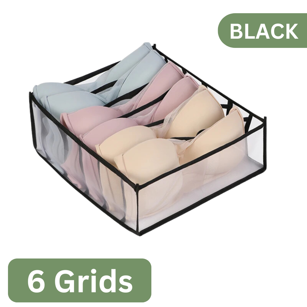 7-Grid Foldable Drawer Organizer for Dorm Closet