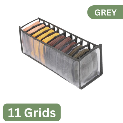 7-Grid Foldable Drawer Organizer for Dorm Closet