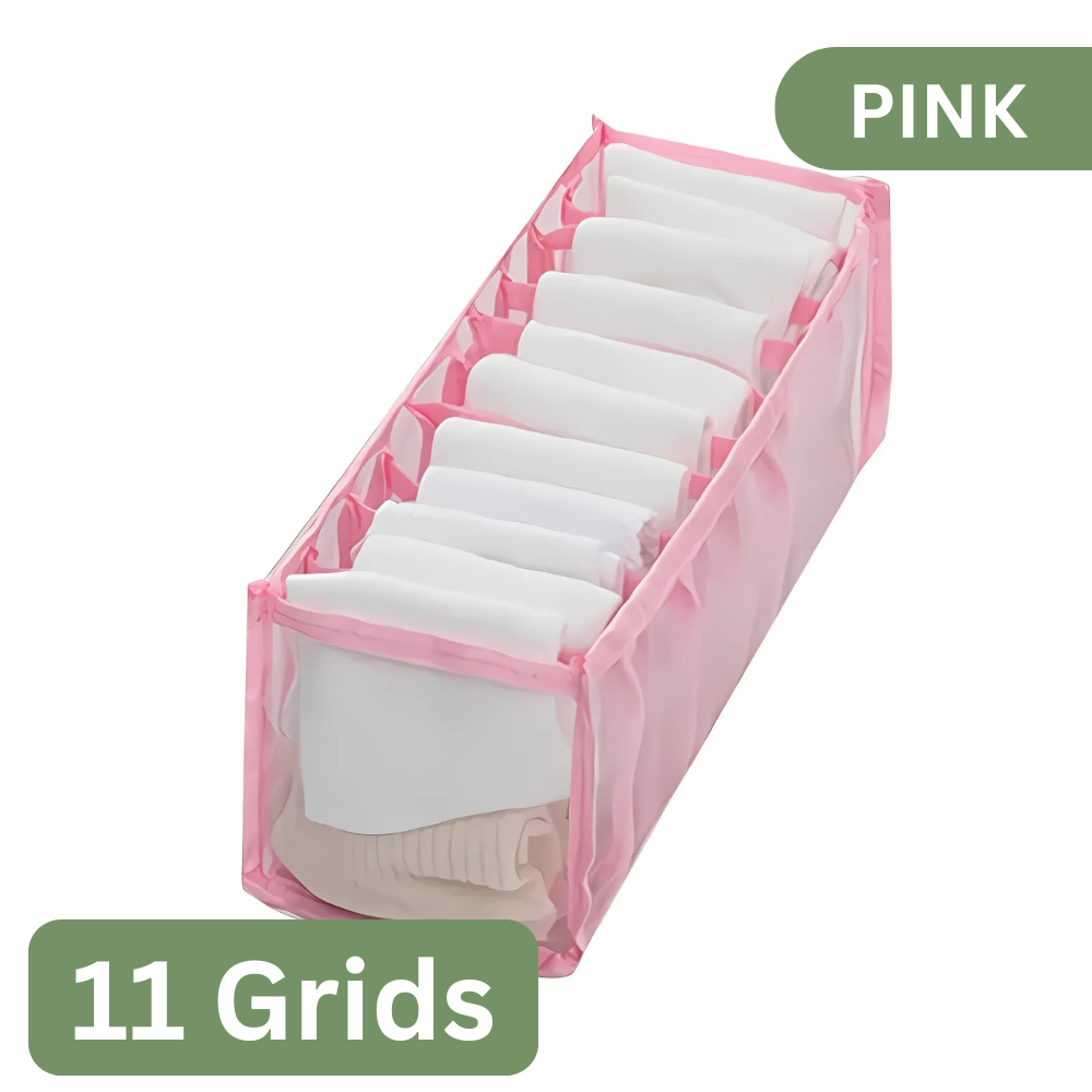 7-Grid Foldable Drawer Organizer for Dorm Closet