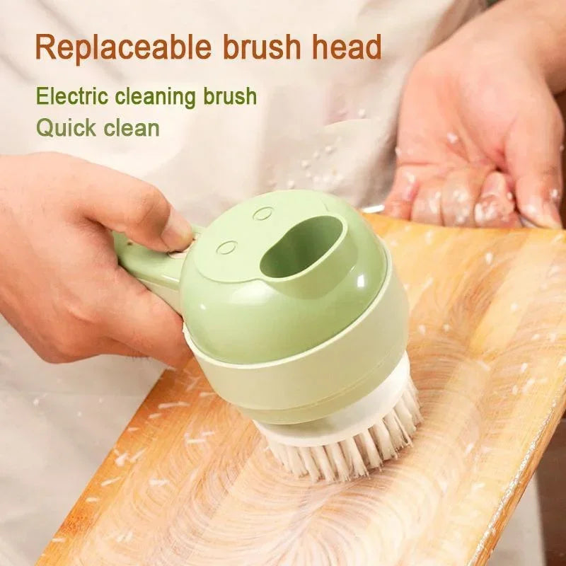 Portable 4 in 1 Handheld Electric Vegetable Slicer USB Rechargeable Food Processor Garlic Chili Onion Celery Ginger Meat Chopper