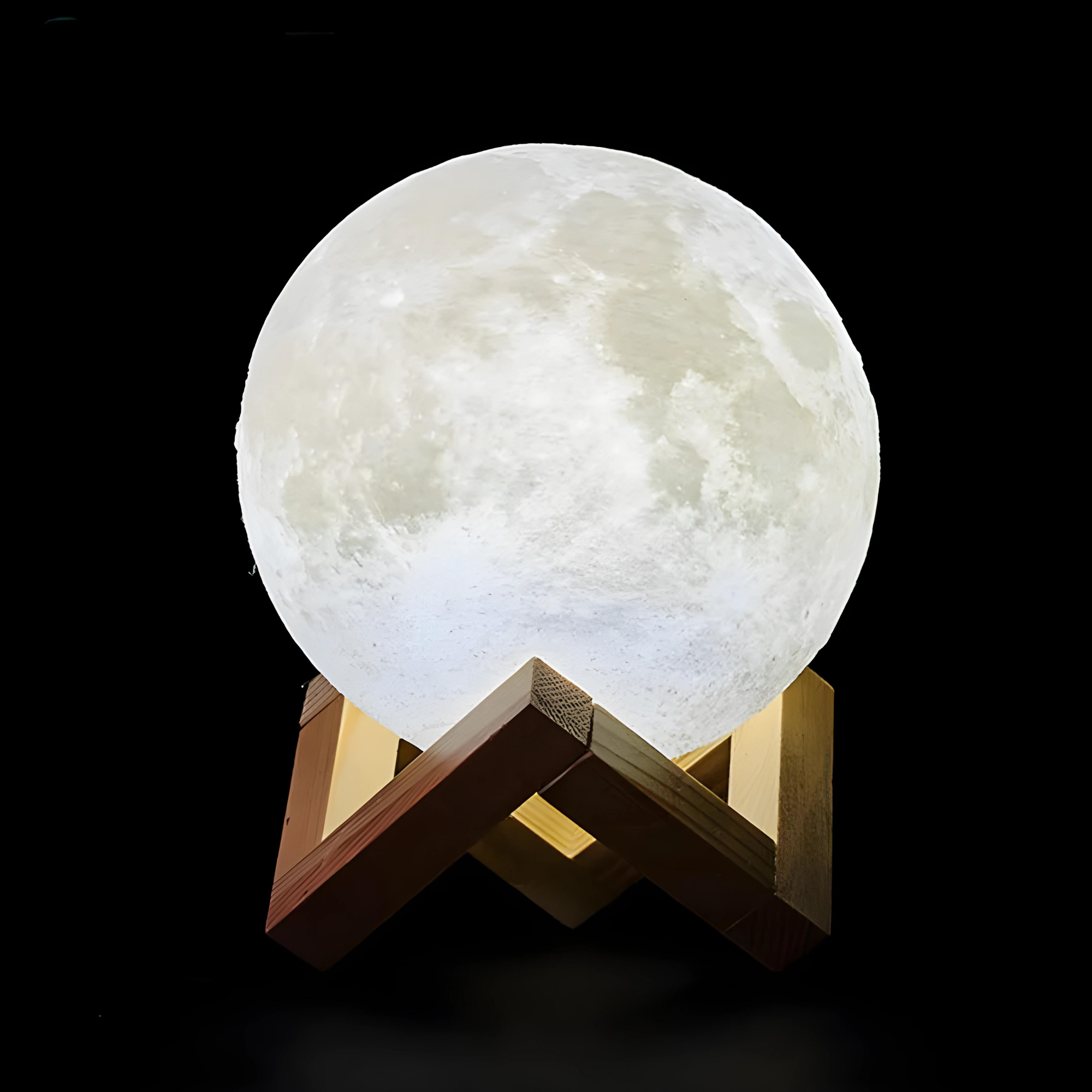 Rechargeable 3D Print Moon Lamp LED Night Light