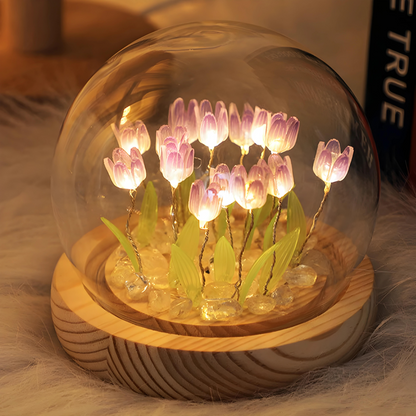 Handmade Tulip Night Light Heat Shrinkable Film DIY Material