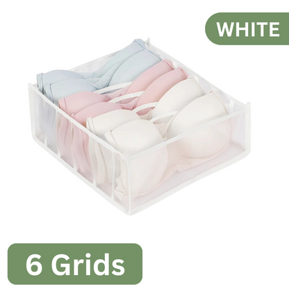 7-Grid Foldable Drawer Organizer for Dorm Closet