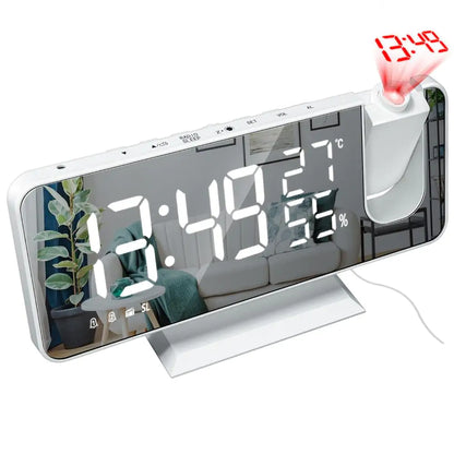 LED Digital Projection Alarm Clock Watch