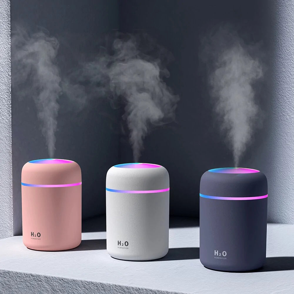 Precise: 300ml USB Air Humidifier with LED Lights