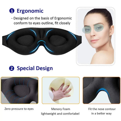 3D Contoured Sleeping Mask